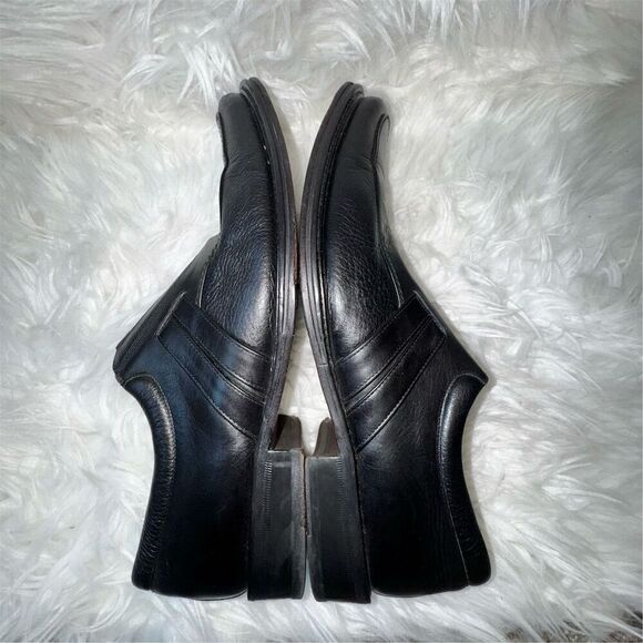 Mezlan McQueen Men's Black Leather Slip-On Loafers Size 11.5 Business Suits - Picture 4 of 13